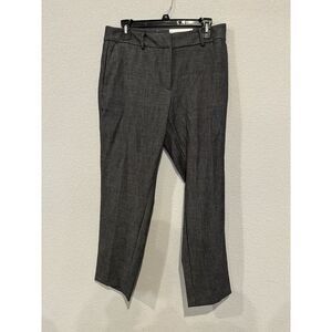NWT‎ Ann Taylor Size 26 The Eva Mid Rise Ankle Pant High Waist Wide Leg Grey